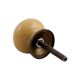 Mustard Striped Small Ceramic Dresser Knob